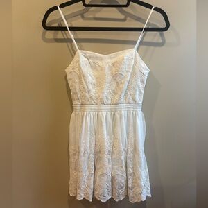 Pins & Needles White Lace Mini Dress